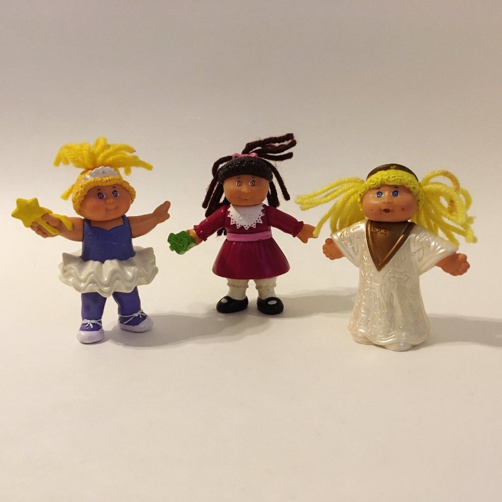 Cabbage Patch Dolls McDonald's Toys Ballerina Party Girl Angel Lot 3 Collectible